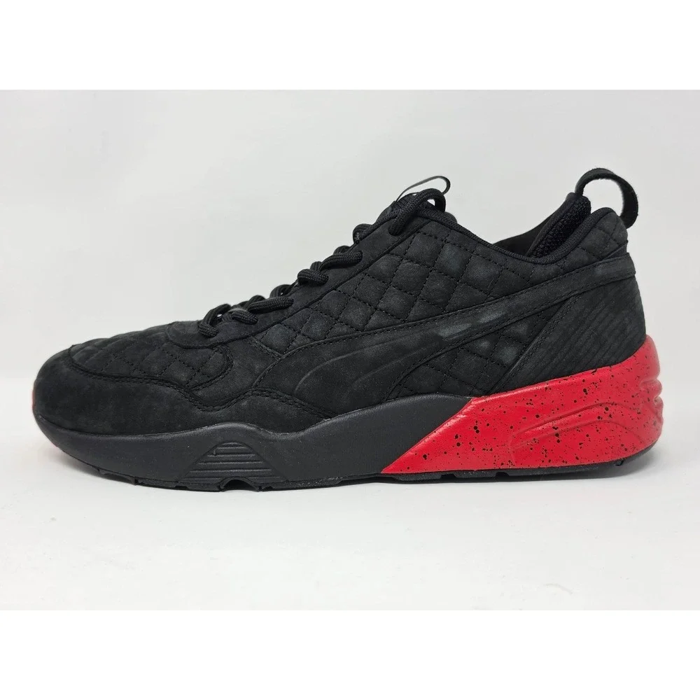 Puma R698 Nubuck x Highsnobiety x Ronnie Fieg Black/Red Shoes 360323 01 Men's 11